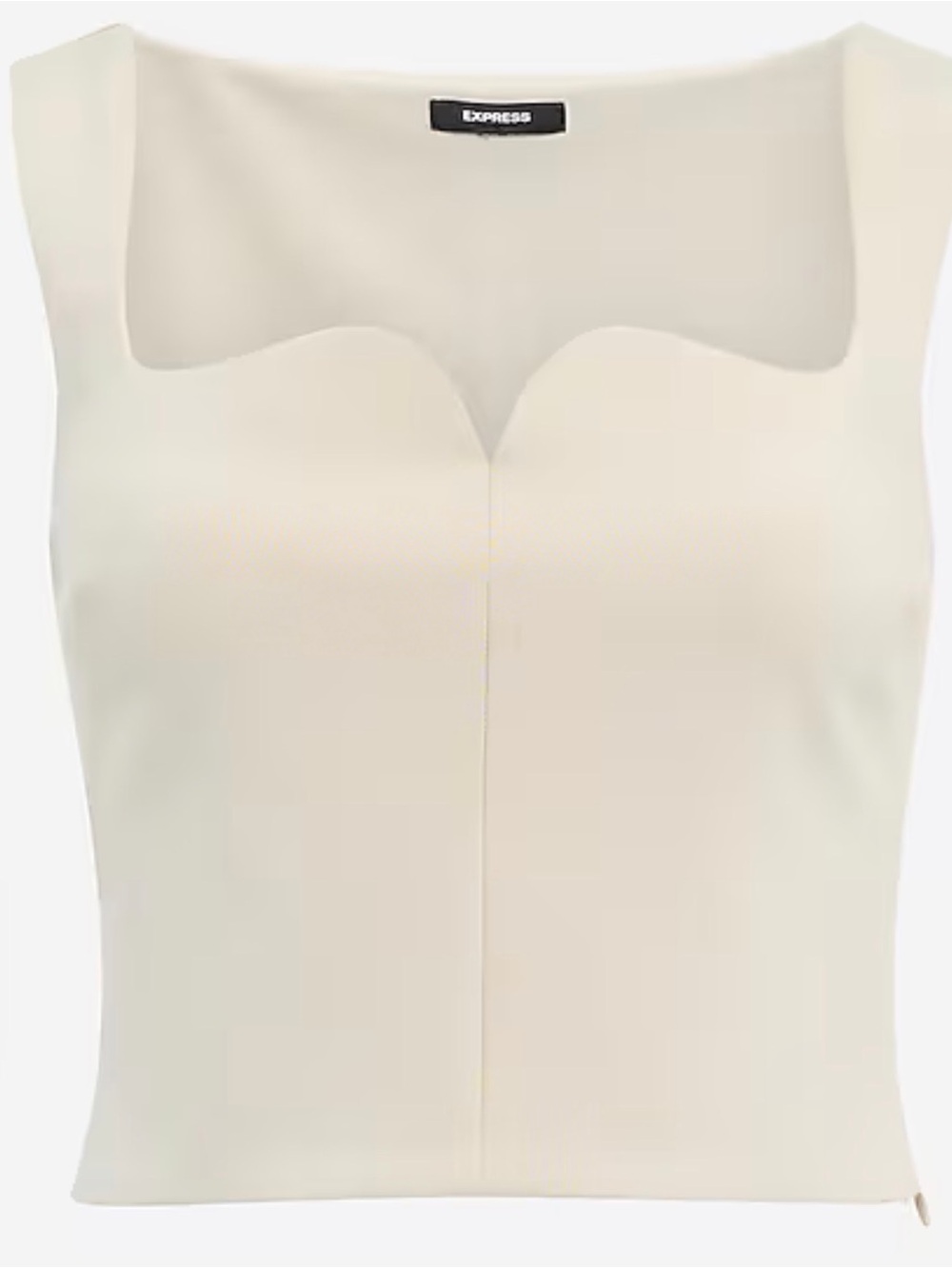 Express Cream Square-Neck Tank Top - Picture 2 of 4